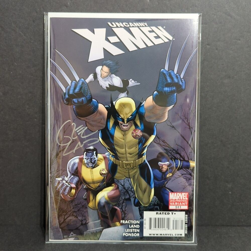 Uncanny X-Men #511 2nd Printing Land‎ Variant KEY Signed By Greg Land